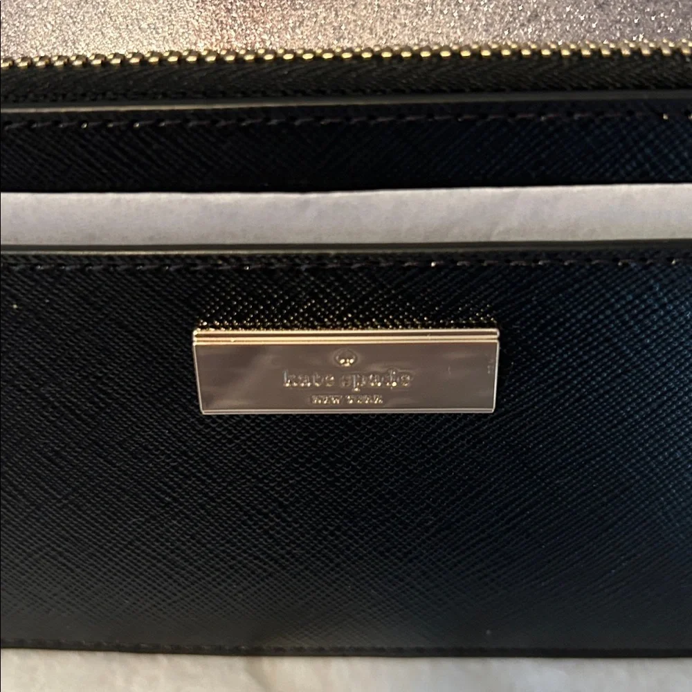 Kate Spade Black Kenzie Clutch Wallet